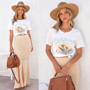 Vici Collection - JOPLIN COTTON MAXI SKIRT